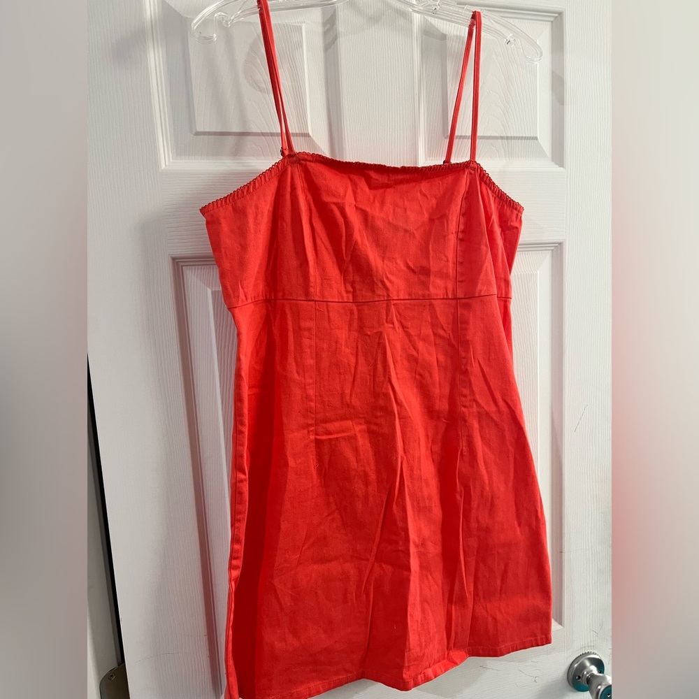 Coral mini dress